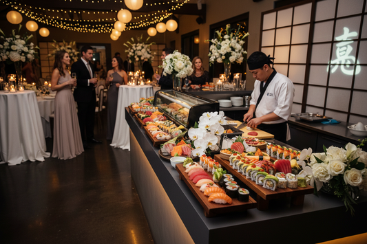 Sushi Bar la Nuntă: Tot ce trebuie să știi (Prețuri, Cantități și Meniu)