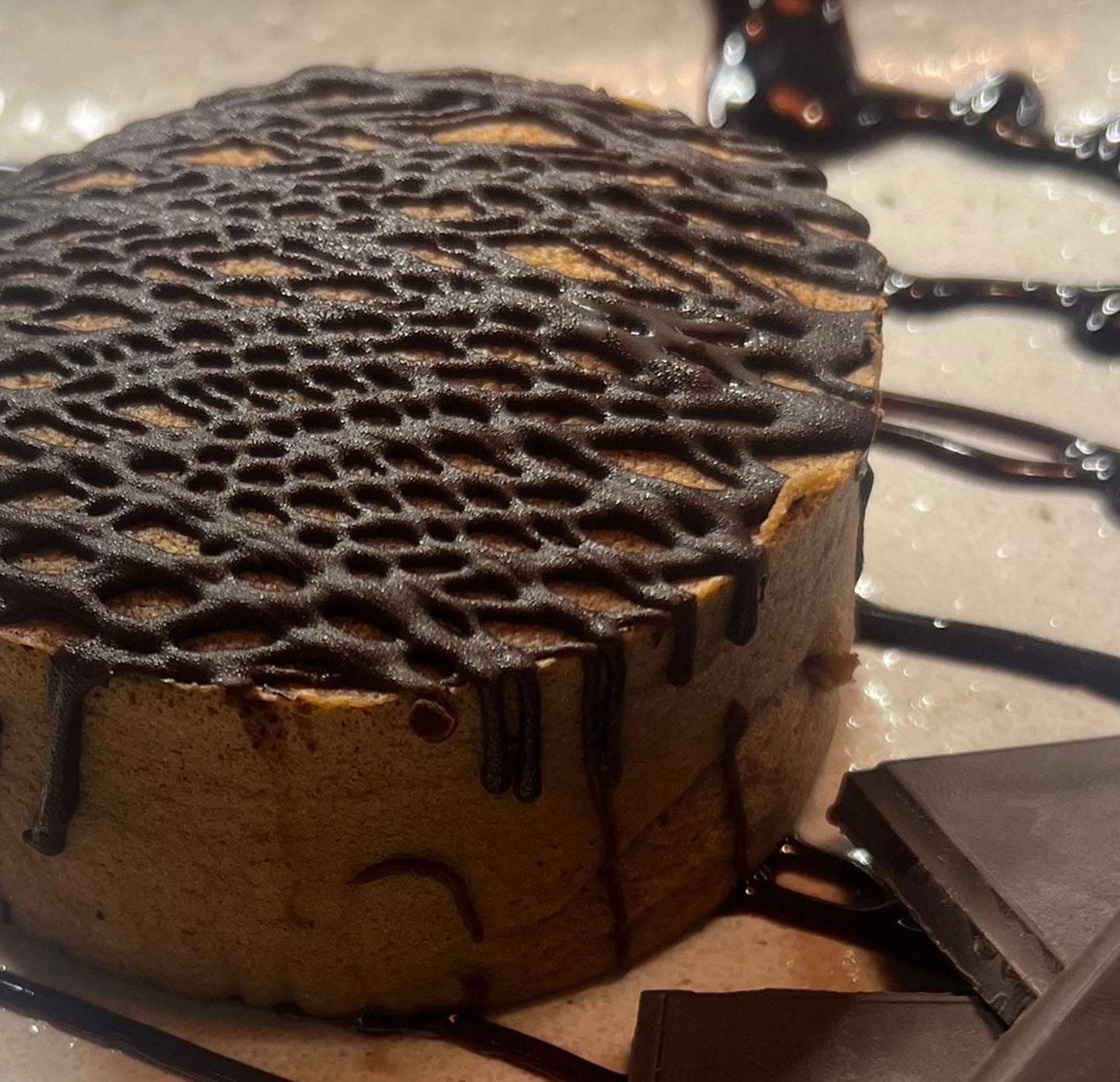Original Japanese Cheesecake - Ciocolata cu inserție de budincă de ciocolată