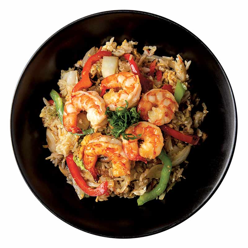 WOK Japanese with shrimps