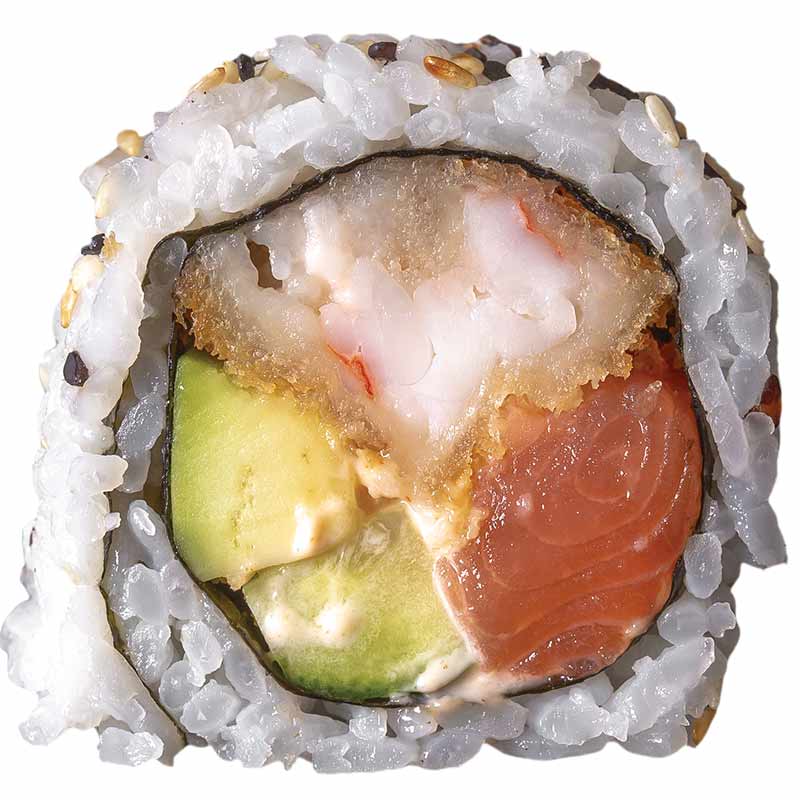 Sushi Salmon Shrimp Tempura